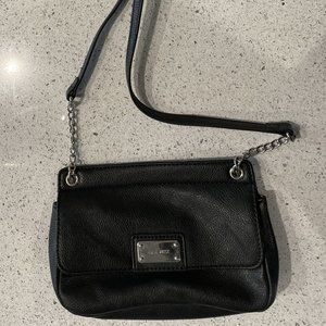 Small Black Leather Crossbody Purse
